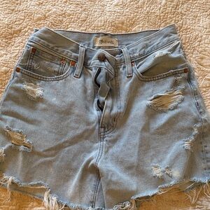 Madewell Distressed Denim Jean Shorts